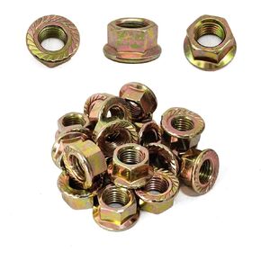 30PCS Exhaust Serrated Spin Hex Lock Nuts M10-1.25, Compatible with Toyota Honda Accord Civic Odyssey Acura OEM 90212-SA5-003