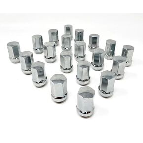 C8 Corvette Acorn Lug Nuts 22mm - Complete Set of 20 for 2020-2024 Corvettes (Black)