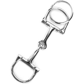 Voluxe D-Shaped Key Ring, Zine‑Alloy Horse Snaffle Bits Key Ring Snaffle Bit Keychain for Horse Lover Friends for Ecoration Daily Life