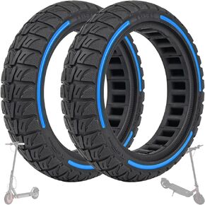 8.5 inch Off-road Solid Rubber Tire replacement for Gotrax GXL V2/XR/APEX XL Hiboy S2/S2R Xiaomi M365/Pro Electric Scooter 8.5 inch Solid Tire Replacement (Red 1pc)