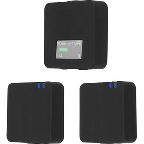 Geekria for Creators Microphone Case Cover Compatible with RODE Wireless Go, Wireless Go II Microphone Receiver and Transmitter, Mic Silicone Protective Case Skin (3 Pack/Black)