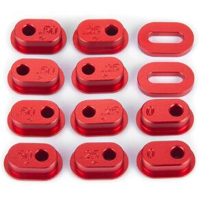 1Set Aluminum 7075 Chain Tension Adjuster Set for LOSI 1/4 Promoto-MX Motorcycle (Black)