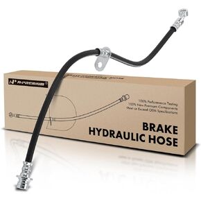 A-Premium Front Passenger Brake Hydraulic Hose Compatible with Select Honda Models - Civic 2006 2007 2008 2009 2010 2011 Sedan - Replace# 01464SNAA01