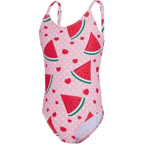 Zando Toddler One Piece Swimsuits Girls Beach Bathing Suit Kids Cute Swimwear Quick Dry 1-10 Years
