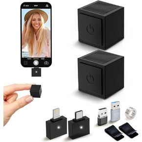 ميكروفون Aisizon A6d اللاسلكي Lavalier مع خاصية إلغاء الضوضاء، صوت HI-FI، ميكروفون لاسلكي لطية صدر السترة لهاتف iPhone 15/Pro/iPad، Android، لـ Tiktok، YouTube، تسجيل الفيديو، البث المباشر.