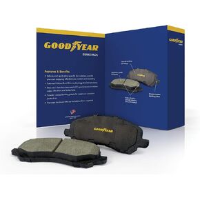 Goodyear Premium Slotted Chamfered Semi Metallic Front Brake Pad For Buick,Cadillac,Chevrolet,Ford & More GYD1001