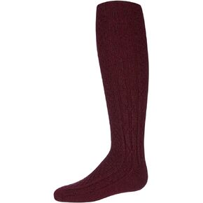 MeMoi Chunky Cable Girls Knee High Socks