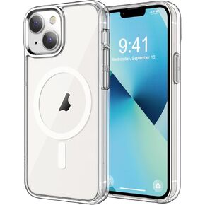 حافظة Thomo المغناطيسية القوية لهاتف iPhone 13 وحافظة iPhone 14 [متوافقة مع Magsafe] [مقاومة للسقوط بطول 10أقدام] ظهر مطفأ اللمعة، حافظة هاتف بمفاتيح من الألومنيوم لهاتف iPhone 13/14، أسود in Kuwait