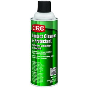 CRC 03140CS CRC CONTACT Cleaner & Protectant 10 WT oz, 16 fl. oz., Aerosol (Pack of 12),Clear Water/White