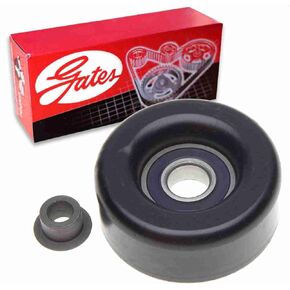 Gates DriveAlign Drive Belt Idler Pulley compatible with Jeep TJ 2.5L 4.0L L4 L6 1997-2006
