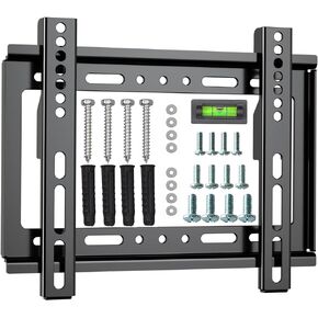 ASMXQY Fixed TV Wall Mount Bracket for 14-42 Inch Flat Screen TVs & Monitors, Universal TV Monitor Mount,Low Profile TV Mount Bracket VESA Up to 200x200mm, Super Slim -Position Wall Mount tv Bracket