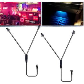 1 Female to 5 Male 2Pin Splitter Y Cable Connector, Extension Line for Neon Led Strip, Neon Cable Line for Motorcycle Truck Rock Accent Light 2-Plug Socket, 2Pcs