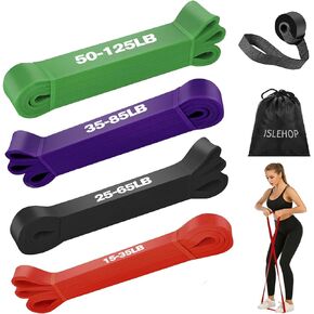 ISLEHOP Pull Up Assistance Bands, 6PCS Heavy Duty Resistance Bands Set for Work Out at Home, Exercise Stretch Band for Muscle Training, Physical Therapy, Fitness for Men, Women
