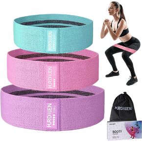 Resistance Bands for Working Out, Exercise Workout Bands for Women & Men, 3 Levels Elastic Stretch Bands for Exercise with Carry Bag for Physical Therapy, Home Fitness, Strength Training, Yoga