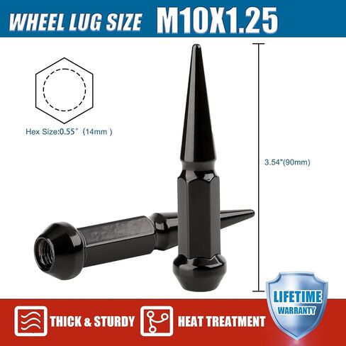 JiiinMiiin M12x1.5 Toyota Lexus Lug Nuts, 13/16" (21mm) Hex OEM Factory Style Chrome Mag Seat Wheel Nuts with Washer for 4Runner Camry Highlander Prius Sienna Lexus CT200h HS250h GS450h Set of 20PCS in Saudi Arabia