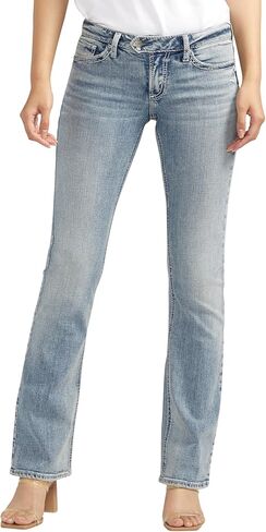 Silver Jeans Co. Women's Tuesday Low Rise Slim Bootcut Jeans in Saudi Arabia