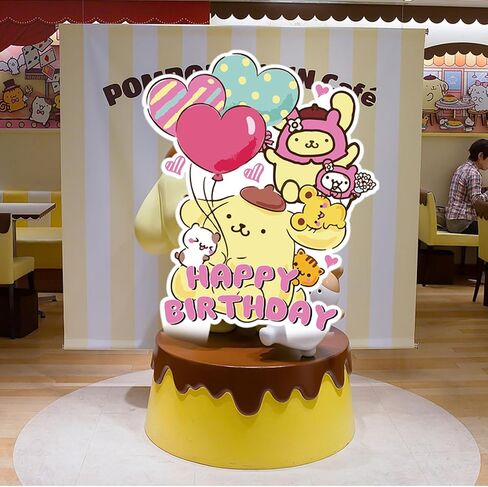 37Pcs Pompompurin Cake Toppers Cupcake Toppers, Pompompurin Cake Decorations,Cartoon Dog Birthday Party Supplies Decorations in Saudi Arabia