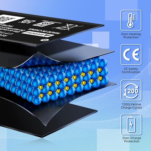 بطارية KOOAQQ HAC-006، بديل مطور بقدرة 680 مللي أمبير في الساعة لجهاز تحكم نينتندو سويتش HAC-015 HAC-016 HAC-A-JCL-C0 HAC-A-JCR-C0 بطارية وحدة تحكم نينتندو سويتش (عبوة واحدة) in Kuwait