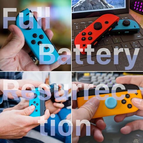 بطارية KOOAQQ HAC-006، بديل مطور بقدرة 680 مللي أمبير في الساعة لجهاز تحكم نينتندو سويتش HAC-015 HAC-016 HAC-A-JCL-C0 HAC-A-JCR-C0 بطارية وحدة تحكم نينتندو سويتش (عبوة واحدة) in Kuwait