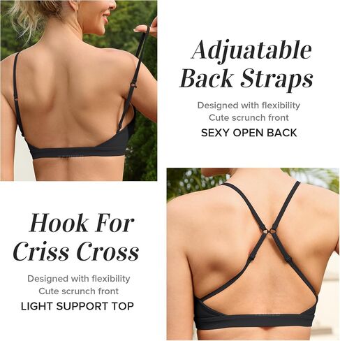 YEOREO حمالات صدر رياضية للصالة الرياضية للنساء كاسي تجريب متقاطع حمالة صدر مبطنة خفيفة التأثير Strappy اليوغا المحاصيل الأعلى in Saudi Arabia