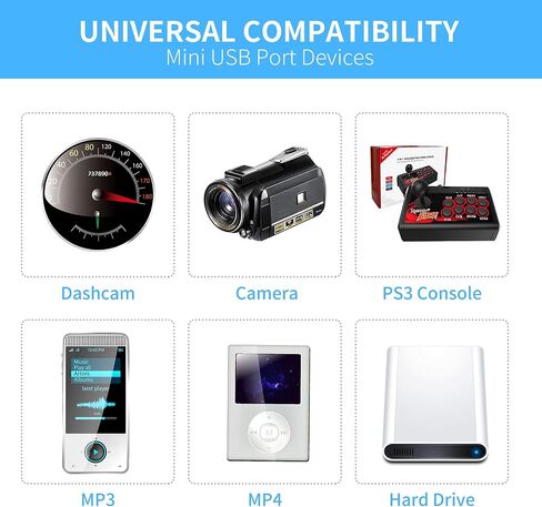 UCEC USB 2.0 Adapter Plug - Left and Right Angle Mini to Mini - Male to Female - Pack of 2 in Saudi Arabia