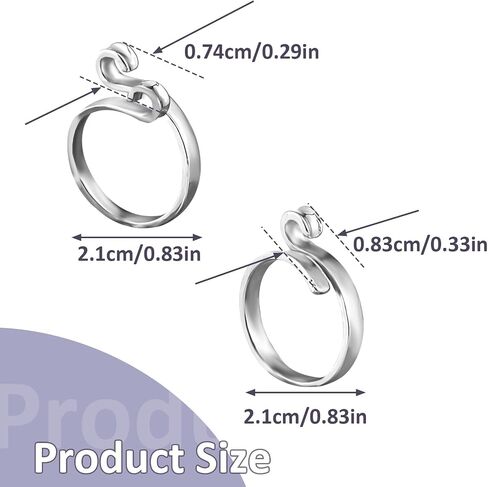 2PCS Crochet Rings for Crocheting Tension and 10PCS Assorted Colors Stich Markers for Crocheting, Knitting Rings and Crochet Clips for Crafts Hand Weaving Hook Line Supplies in Saudi Arabia