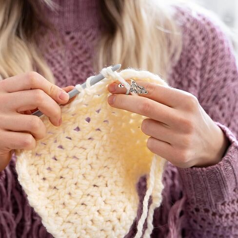 2PCS Crochet Rings for Crocheting Tension and 10PCS Assorted Colors Stich Markers for Crocheting, Knitting Rings and Crochet Clips for Crafts Hand Weaving Hook Line Supplies in Saudi Arabia