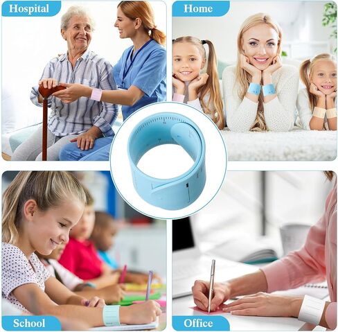 Gemscream 24 Pcs Silicone Memo Wrist Band Nurse Notepad Silicone Reminder Bracelet Waterproof Silicone Slap Bracelet Erasable Wearable to Do List Bracelet Nursing Supplies for Nurses Memo Wristband in Saudi Arabia