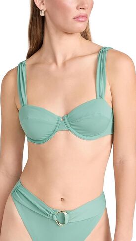 قطعة علوية بكيني نسائية من Riot Swim ذات سلك مزخرف بحلقة in Kuwait
