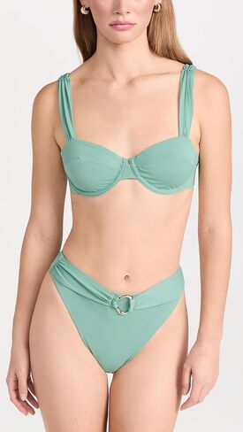 قطعة علوية بكيني نسائية من Riot Swim ذات سلك مزخرف بحلقة in Kuwait