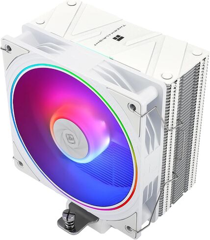 مبرد هواء وحدة المعالجة المركزية Thermalright Assassin Spirit 120 EVO White ARGB CPU، سرعة 2000 دورة في الدقيقة، 4 أنابيب حرارية، مبرد وحدة المعالجة المركزية بمروحة PWM بيضاء هادئة 12 سم مع محمل S-FDB، لـ AMD AM4 AM5/Intel 1700/1150/1151/1200، تبريد الكمب in Saudi Arabia