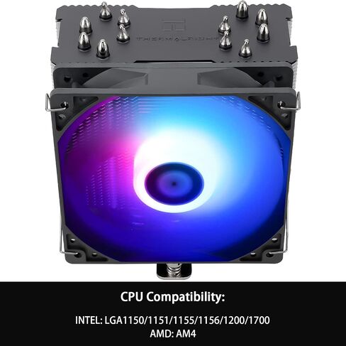 Thermalright BA120 CPU Air Cooler, 6 Heat Pipes, TL-C12C PWM Quiet Fan CPU Cooler with S-FDB Bearing, for AMD AM4 AM5/Intel 1700/1150/1151/1200, PC Cooler in Kuwait