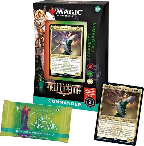 Magic: The Gathering Streets of New Capenna Commander Deck – Cabaretti Cacophony + Collector Booster Sample Pack in Saudi Arabia
