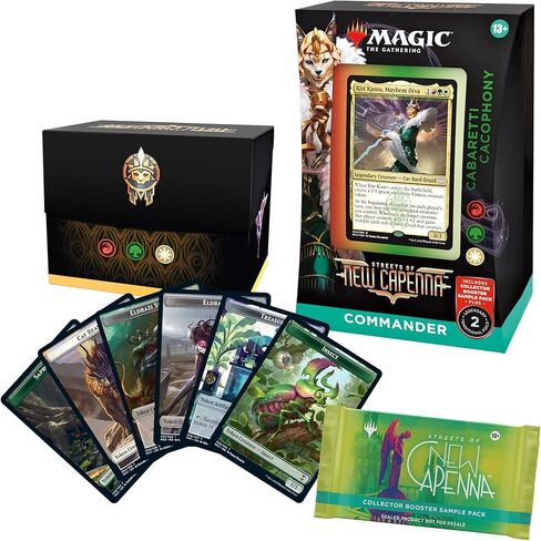 Magic: The Gathering Streets of New Capenna Commander Deck – Cabaretti Cacophony + Collector Booster Sample Pack in Saudi Arabia