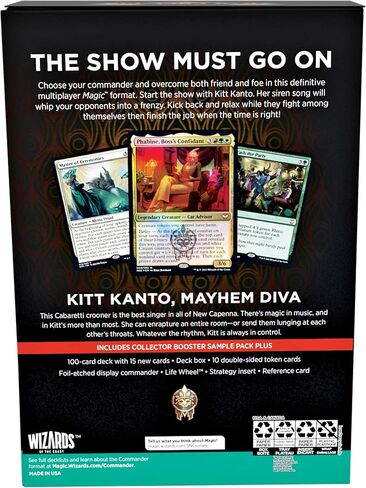 Magic: The Gathering Streets of New Capenna Commander Deck – Cabaretti Cacophony + Collector Booster Sample Pack in Saudi Arabia