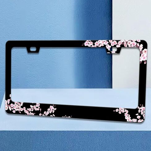 Adventure Awaits License Plate Frame Mountains Compass License Plate Frames Funny Auto Accessory Bracket Stainless Steel License Plate Cover with Screws for Women Men 6x12 Inch in Saudi Arabia