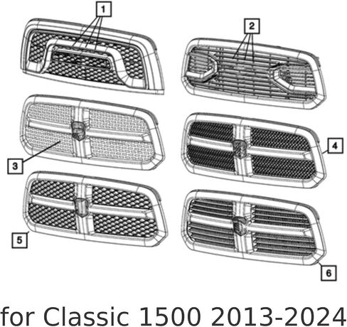 Voodonala for Dodge RAM 1500 2013-2018 & 2019-2024 Classic Front Plate License Bracket Front License Hanging Kits Compatible with Dodge RAM 1500 2019 2020 2021 2022 2023 2024 Classic in Saudi Arabia