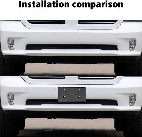 Voodonala for Dodge RAM 1500 2013-2018 & 2019-2024 Classic Front Plate License Bracket Front License Hanging Kits Compatible with Dodge RAM 1500 2019 2020 2021 2022 2023 2024 Classic in Saudi Arabia