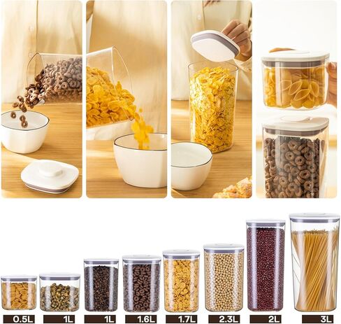 Cereal Container - Airtight Small Grips POP Rice Dispenser Cat/Dog Food Container (0.5 Qt) in Saudi Arabia
