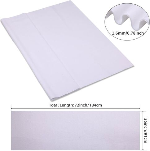 نسيج لباد أكريليك مقاس 72 بوصة × 36 بوصة لباد من الفناء، لباد أكريليك سميك بعرض 1.6 مم - صفائح ناعمة وشعر للفنون والحرف اليدوية، والوسائد والحشو، والفنون والحرف اليدوية in Kuwait