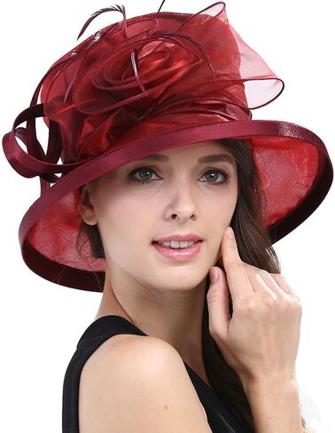 Original One Women's Noble Tea Party Fascinators Church Hats for Saturday Horse Racing Derby Day in Saudi Arabia