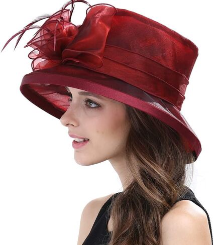 Original One Women's Noble Tea Party Fascinators Church Hats for Saturday Horse Racing Derby Day in Saudi Arabia