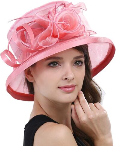 Original One Women's Noble Tea Party Fascinators Church Hats for Saturday Horse Racing Derby Day in Saudi Arabia