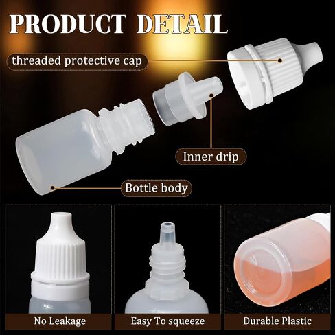 Maxcheck 400 Pieces 5ml Plastic Dropper Bottle Mini Squeeze Bottle with Caps Small Portable Mini Eye Dropper Bottle Clear Empty Squeezable Dropper Bottle Essential Oil Container for Liquids in Saudi Arabia