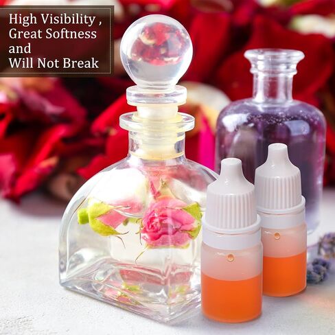 Maxcheck 400 Pieces 5ml Plastic Dropper Bottle Mini Squeeze Bottle with Caps Small Portable Mini Eye Dropper Bottle Clear Empty Squeezable Dropper Bottle Essential Oil Container for Liquids in Saudi Arabia