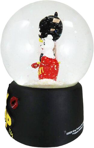 مجموعة Ebros Gift Novelty Collection Betty Boop غريب الأطوار كوميدية لامعة كرة مائية بطول 5.25 بوصة بطول 100 مم تمثال ديكور كرات ثلجية ملونة (ابق وقحًا وعناقًا وقبلات أنيقة) in Saudi Arabia