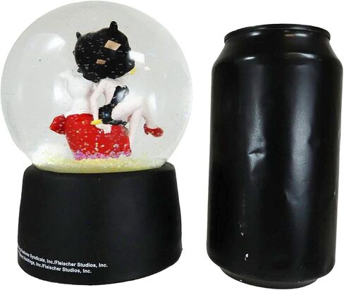 مجموعة Ebros Gift Novelty Collection Betty Boop غريب الأطوار كوميدية لامعة كرة مائية بطول 5.25 بوصة بطول 100 مم تمثال ديكور كرات ثلجية ملونة (ابق وقحًا وعناقًا وقبلات أنيقة) in Saudi Arabia