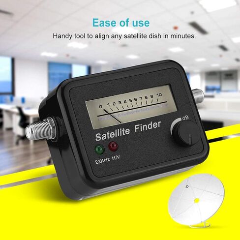 VGEBY Finder Digital Sat, Satellite Finder Digital Satellite Finder with Black Background and White Sat Finder 13-18V DC Satellite Finder in Saudi Arabia