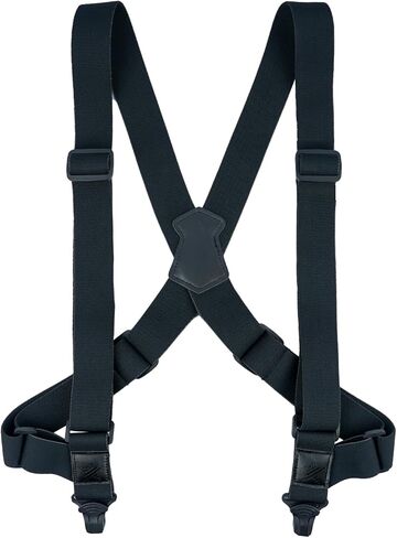 MELOTOUGH Men's Suspenders 1 1/2 Inch Wide Side Clip Suspenders Adjustable Airport Friendly Suspenders with Plastic Clip in Saudi Arabia