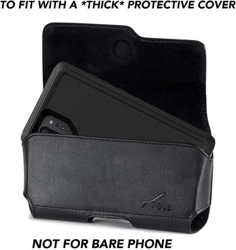 لهاتف Samsung Galaxy Note 20، S24 Ultra، S23 Ultra، S22 Ultra، S21 PLUS، S21 FE، S20+، A15 جراب هاتف خلوي من الجلد AGOZ مزود بحلقات مشبك حزام (ليناسب مع OTTERBOX Defender، ركاب، غطاء هجين) in Kuwait